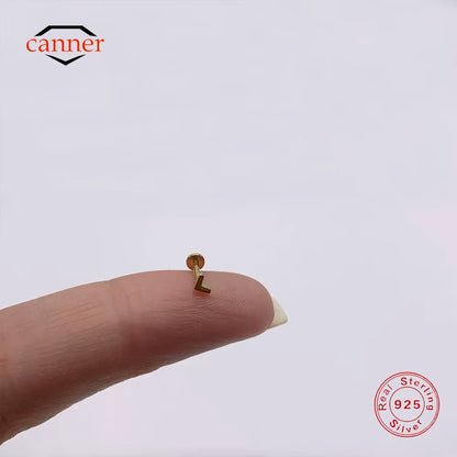 Luxe Line Mini Zircon Stud – A Spark of Modern Minimalism