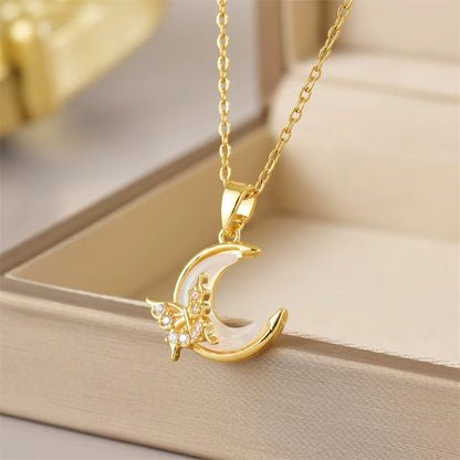 Luna Bloom Butterfly Tassel Necklace – Grace in Every Glimmer