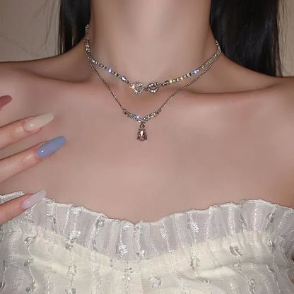 Silver Horizon Triangle Pendant Necklace – Where Minimalism Meets Modern Muse